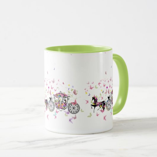 Weduwen en -bloemen mok (Voorkant rechts)