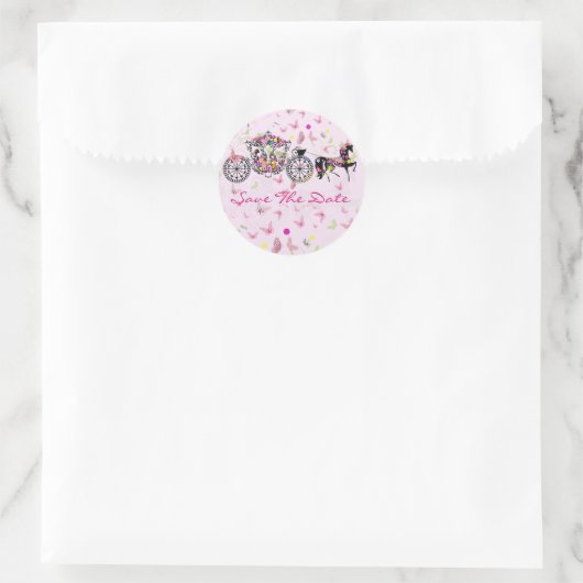 Weduwen en -bloemen ronde sticker (Tas)