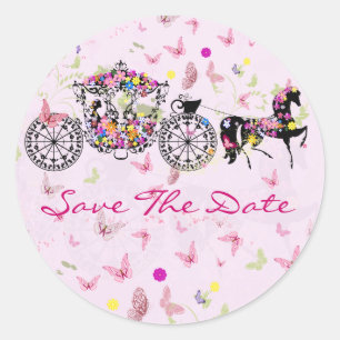 Weduwen en -bloemen ronde sticker