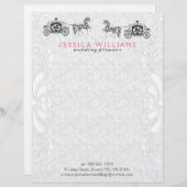 Weduwen en vervoer met witte doekjes gepersonaliseerd briefhoofd (Voorkant / Achterkant)