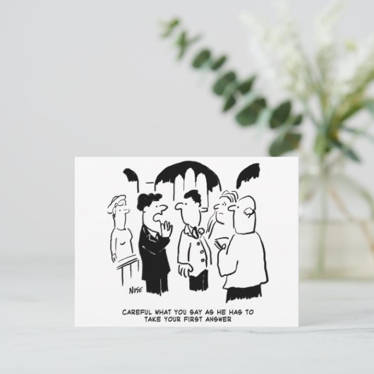 Weduwen - Neem eerst Briefkaart antwoord (Staand voorkant)