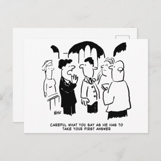 Weduwen - Neem eerst Briefkaart antwoord (Voorkant / Achterkant)