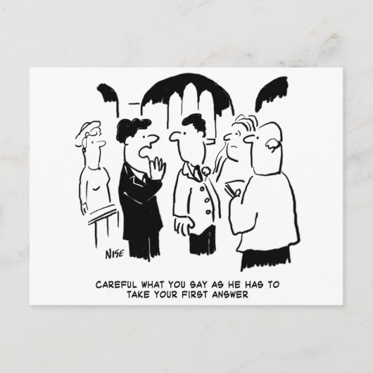 Weduwen - Neem eerst Briefkaart antwoord (Voorkant)