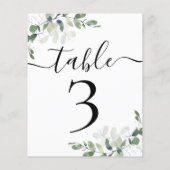 Weduwen Ontvangen Eucalyptus Tabel Nummer 3 (Achterkant)