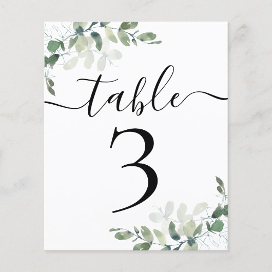 Weduwen Ontvangen Eucalyptus Tabel Nummer 3 (Voorkant)