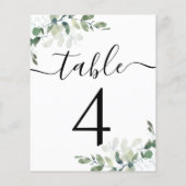 Weduwen Ontvangen Eucalyptus Tabel Nummer 4 (Achterkant)