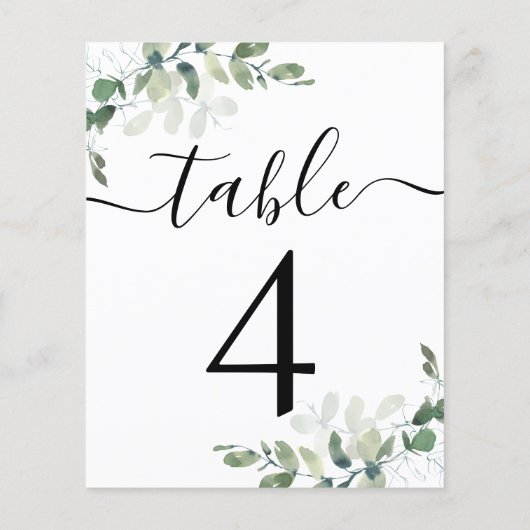 Weduwen Ontvangen Eucalyptus Tabel Nummer 4 (Achterkant)