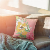 Weduwenlade Chic Roos Flowers Pink Gold Glitter Kussen