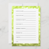 Weduwenschotel wenst Chartreuse Glitter Lights Kaart (Voorkant)