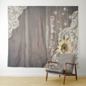 Weduwfoto Achtergrond Zonnebloem Hout Wandkleed (In Situ (horizontaal))