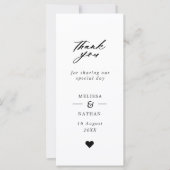 Weduwfoto Booth Strip Style Hartelijk dank (Voorkant)