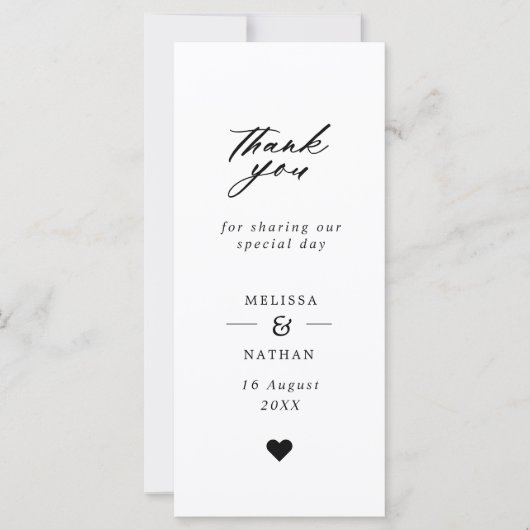 Weduwfoto Booth Strip Style Hartelijk dank (Voorkant)