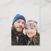 Weduwfoto RSVP Online QR Code Black Informatiekaartje (Achterkant)