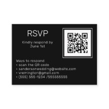 Weduwfoto RSVP Online QR Code Black