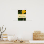Weduwingshower WELCOME Sign Leaf Pine Branch Poster (Keuken)