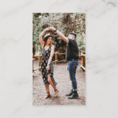 Weduwminimalistisch Simple QR Photo Kraft RSVP Informatiekaartje (Achterkant)