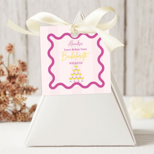 Weduwnaar voor de Huwelijkse Geloften Meidenweeken Vierkante Sticker