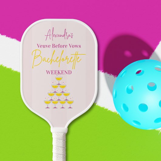 Weduwnaar voor de Huwelijksgeloften Bachelorette W Pickleball Paddle