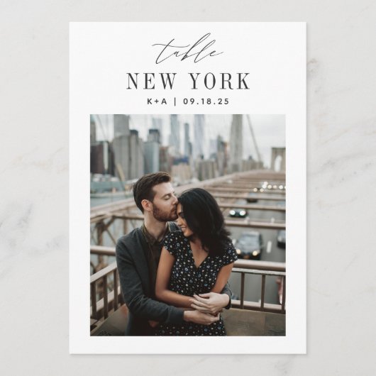 Weduwreis bestemming Fototabel nummer (Voorkant)