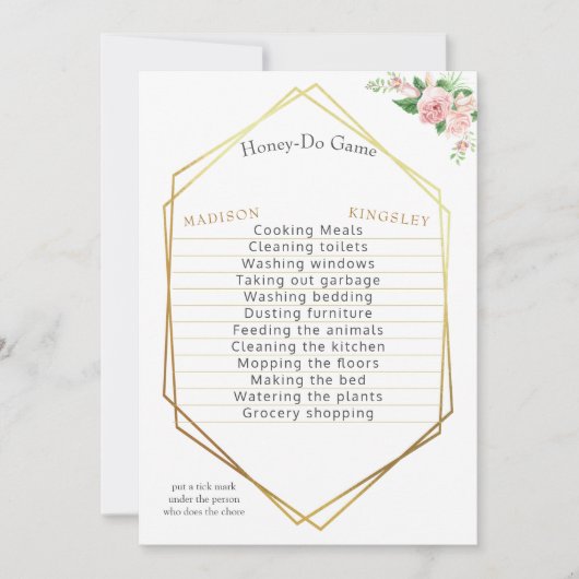 Weduwschotel Een prachtig Roze Floral Elegant Kaart (Voorkant)