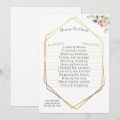 Weduwschotel Een prachtig Roze Floral Elegant Kaart (Voorkant / Achterkant)