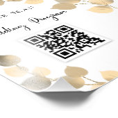 Weduwsprogramma QR-code eucalyptus golden Foto Afdruk (Hoek)