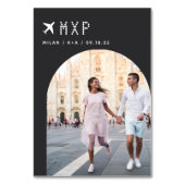 Weduwsreisthema Foto- en luchthavencode Kaart (Voorkant)