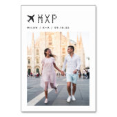 Weduwsreisthema Foto- en luchthavencode Kaart (Voorkant)