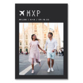 Weduwsreisthema Foto- en luchthavencode Kaart (Voorkant)