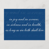 Weduwstemmen in Sikdenblauw Briefkaart (Voorkant)