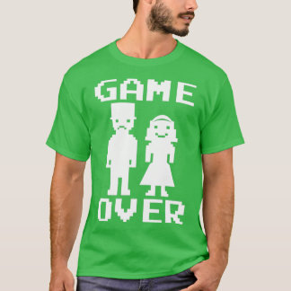 Weduwswedstrijd over bride bruom t-shirt