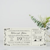 WeduwSWirls-uitnodiging Kaart (Staand voorkant)