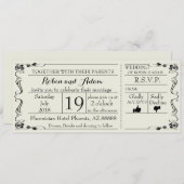 WeduwSWirls-uitnodiging Kaart (Voorkant / Achterkant)