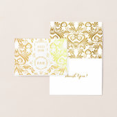 WeduwSWirls van Gold All Custom Text Folie Kaarten (Display)