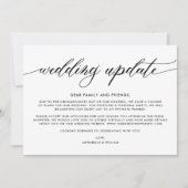 Weduwupdate | Kleinere bruiloft Aankondiging (Voorkant)