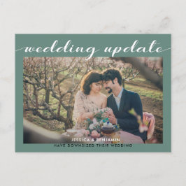 Weduwupdate | Kleinere bruiloft Aankondigingskaart