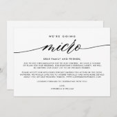 Weduwupdate | We gaan Micro Aankondiging (Voorkant / Achterkant)