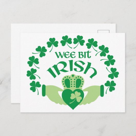 Wee Bit Irish Briefkaart (Voorkant / Achterkant)