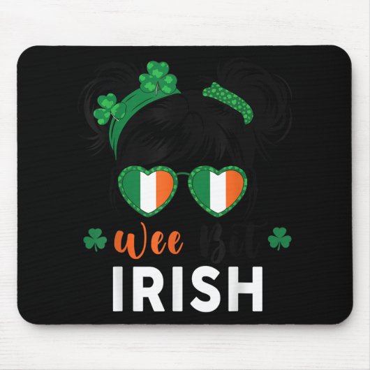 Wee Bit Irish St Patricks Day Schattigee peuter Te Muismat (Voorkant)