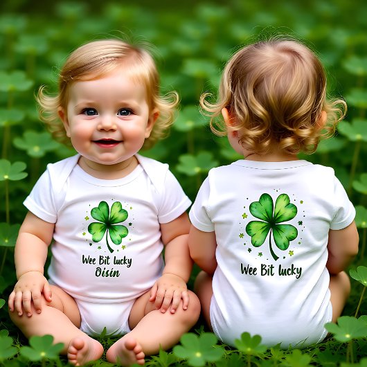 Wee Bit Lucky for Pint-Sized Charmers Romper