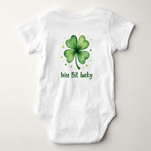 Wee Bit Lucky for Pint-Sized Charmers Romper (Achterkant)