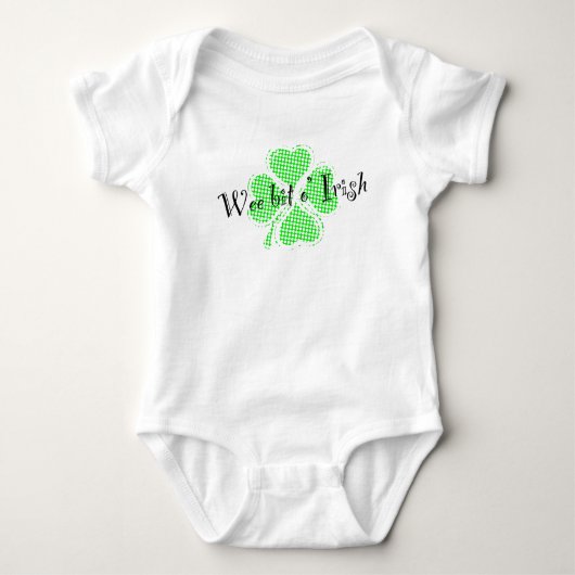 Wee bit o’ Irish Shamrock Romper (Voorkant)