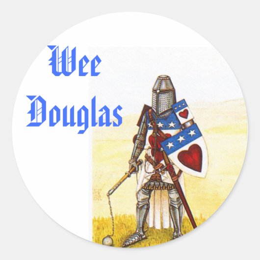 Wee Clan Douglas Stickers - Gepersonaliseerd (Voorkant)