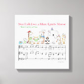 WEE FISH EWE A MARE EGRETS MOOSE Sandra Boynton Canvas Afdruk (Voorkant)