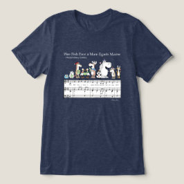 WEE FISH EWE A MARE EGRETS MOOSE Sandra Boynton T- Tri-Blend Shirt