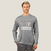 WEE FISH EWE A MARE EGRETS MOOSE Sandra Boynton Tri-Blend Shirt (Voorkant)