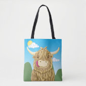 Wee Hamish in de weide Tote Bag (Voorkant)