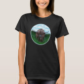 Wee Heilan Coo in de weide T-shirt (Voorkant)