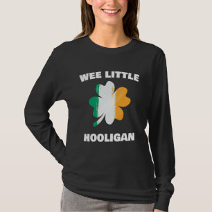 Wee kleine hooligan peuter jongen st patricks dag t-shirt