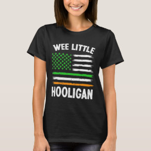 Wee Little Hooligan Fun St Patrick's Day Shamrock T-shirt